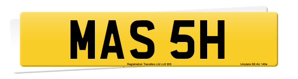 Registration number MAS 5H